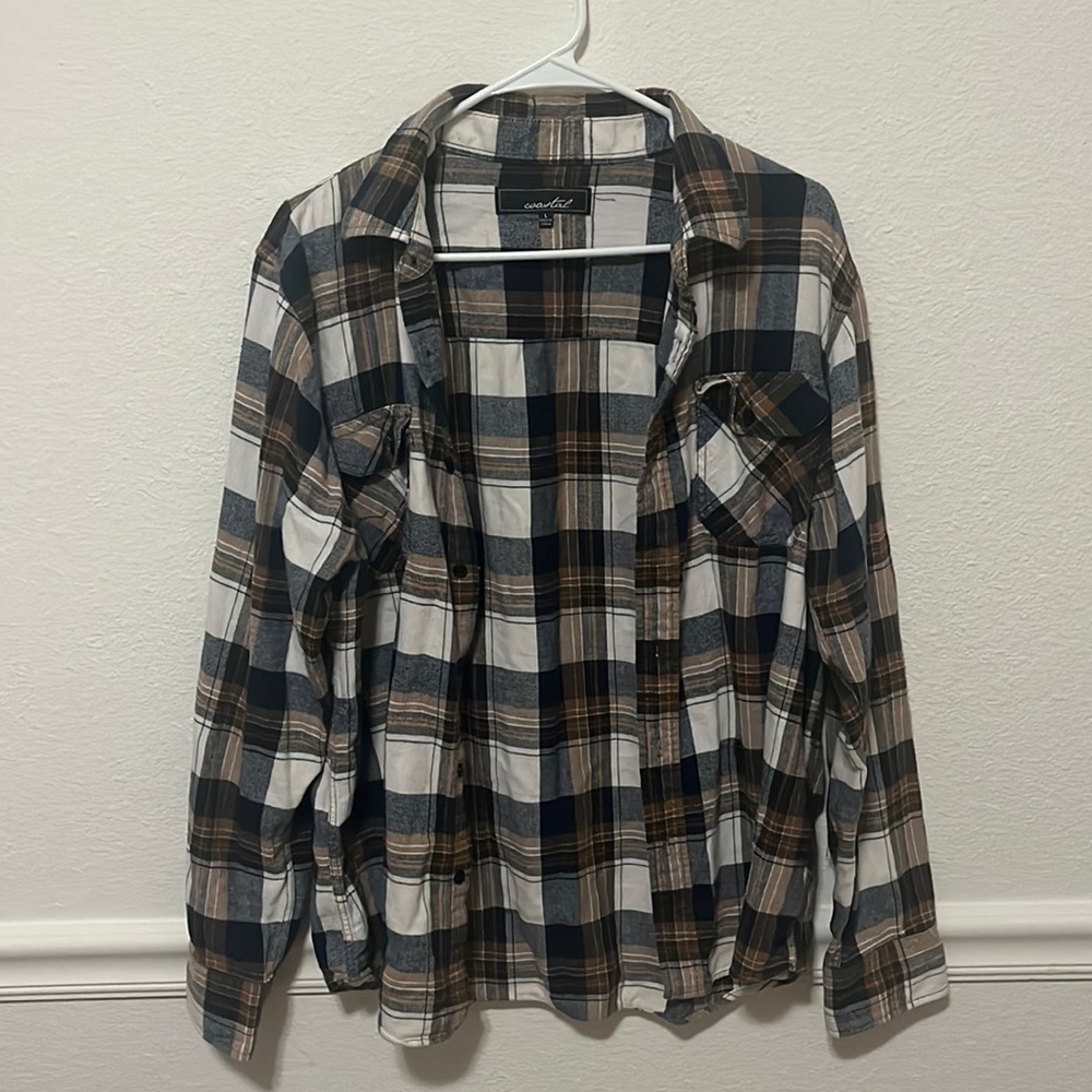 Tan/black flannel (Men’s large)